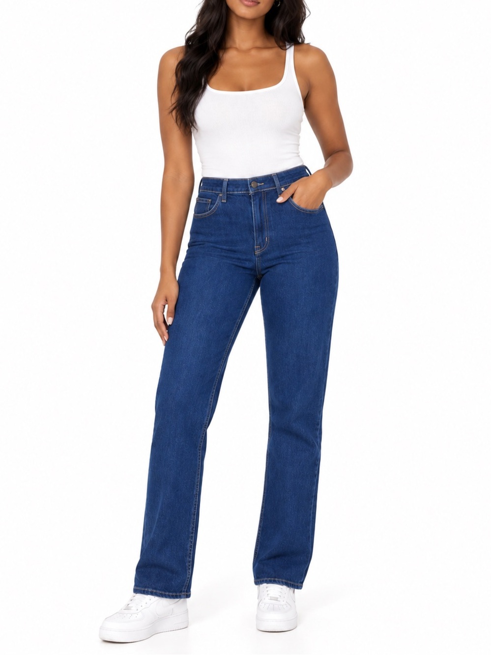Old Navy High-Rise Wow Straight Jeans Dark Wash Size 6